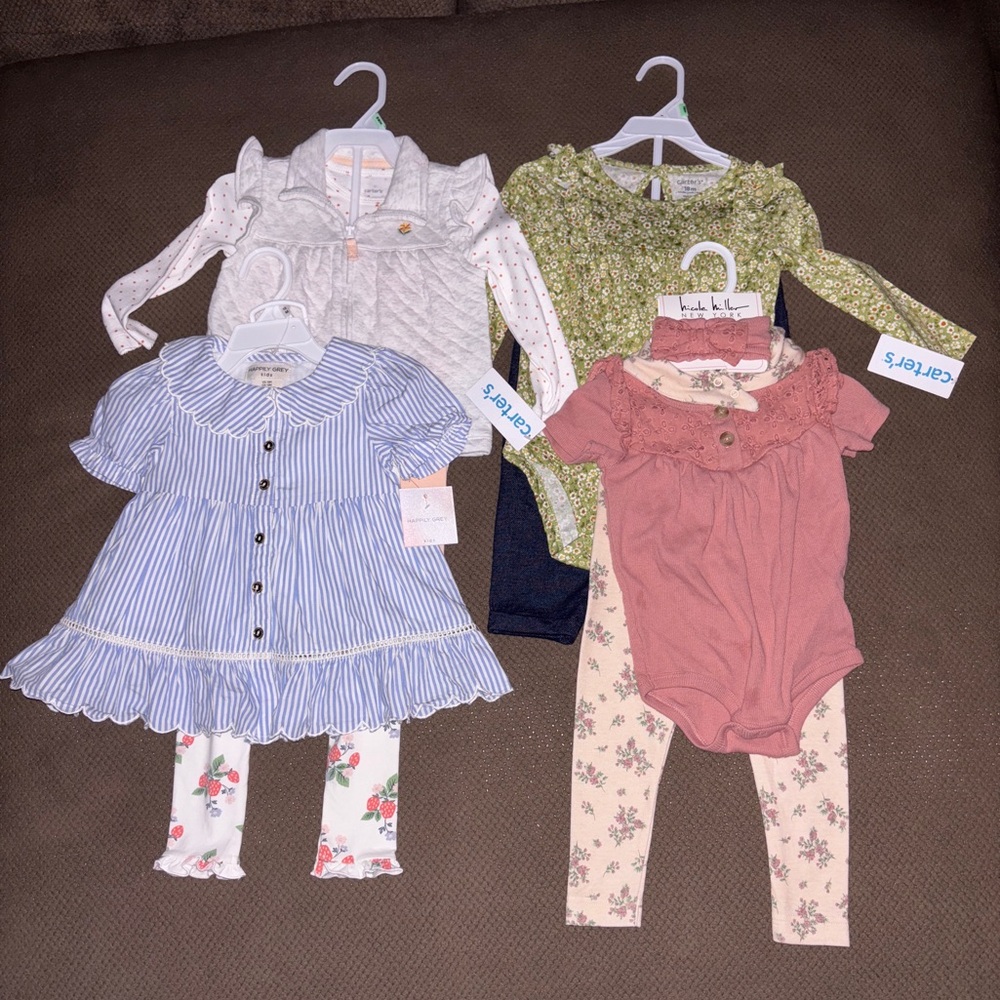 Lot of 4 Baby Girl Clothing Set Outfits Size 18 months NWT